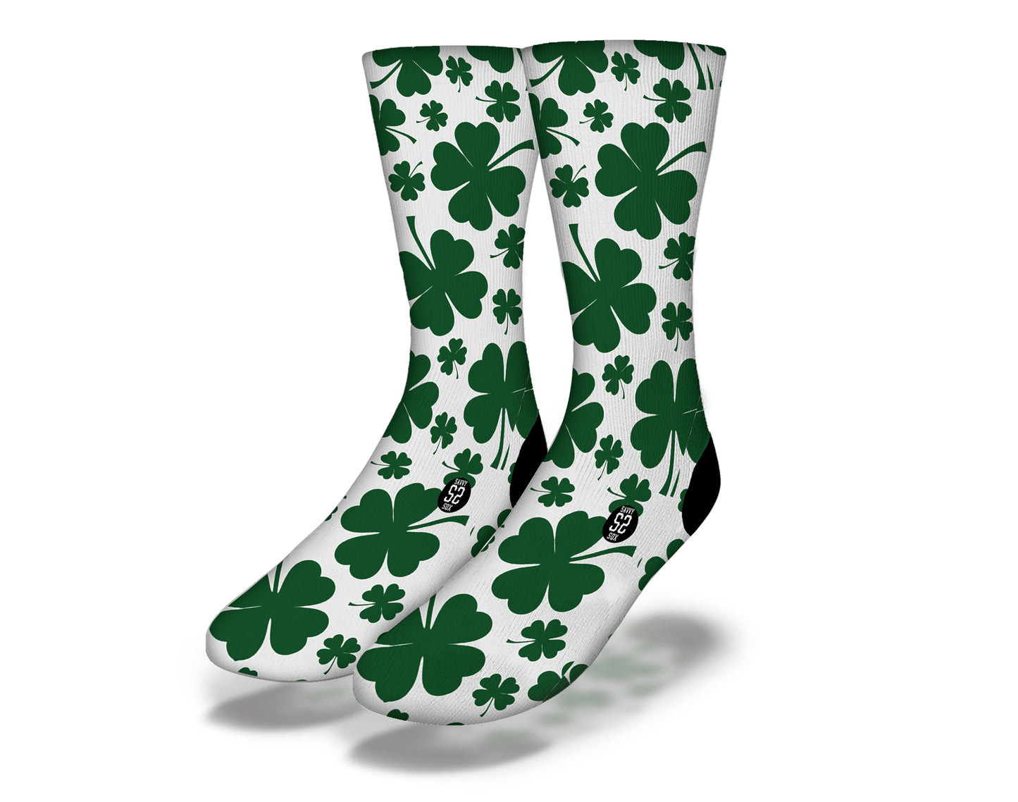 CLOVER ATTACK Funny St Patrick's Day Socks