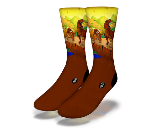DINOSAUR BROS Fun Dinosaur Socks