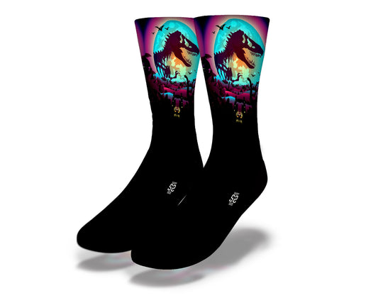 JURASSIC TIMES! Fun Dinosaur Socks