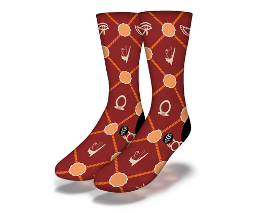 ANCIENT EGYPTIAN SYMBOLS Fun World Socks