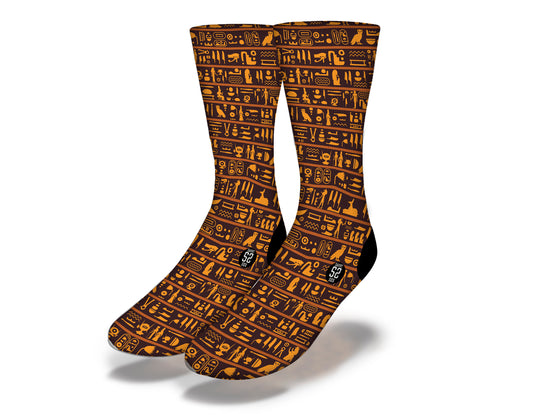 EGYPTIAN HIEROGLYPHICS Fun World Socks