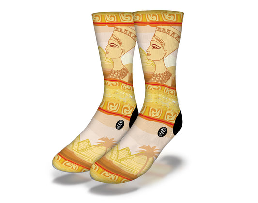 ANCIENT EGYPTIAN QUEEN CARTOON Fun World Socks