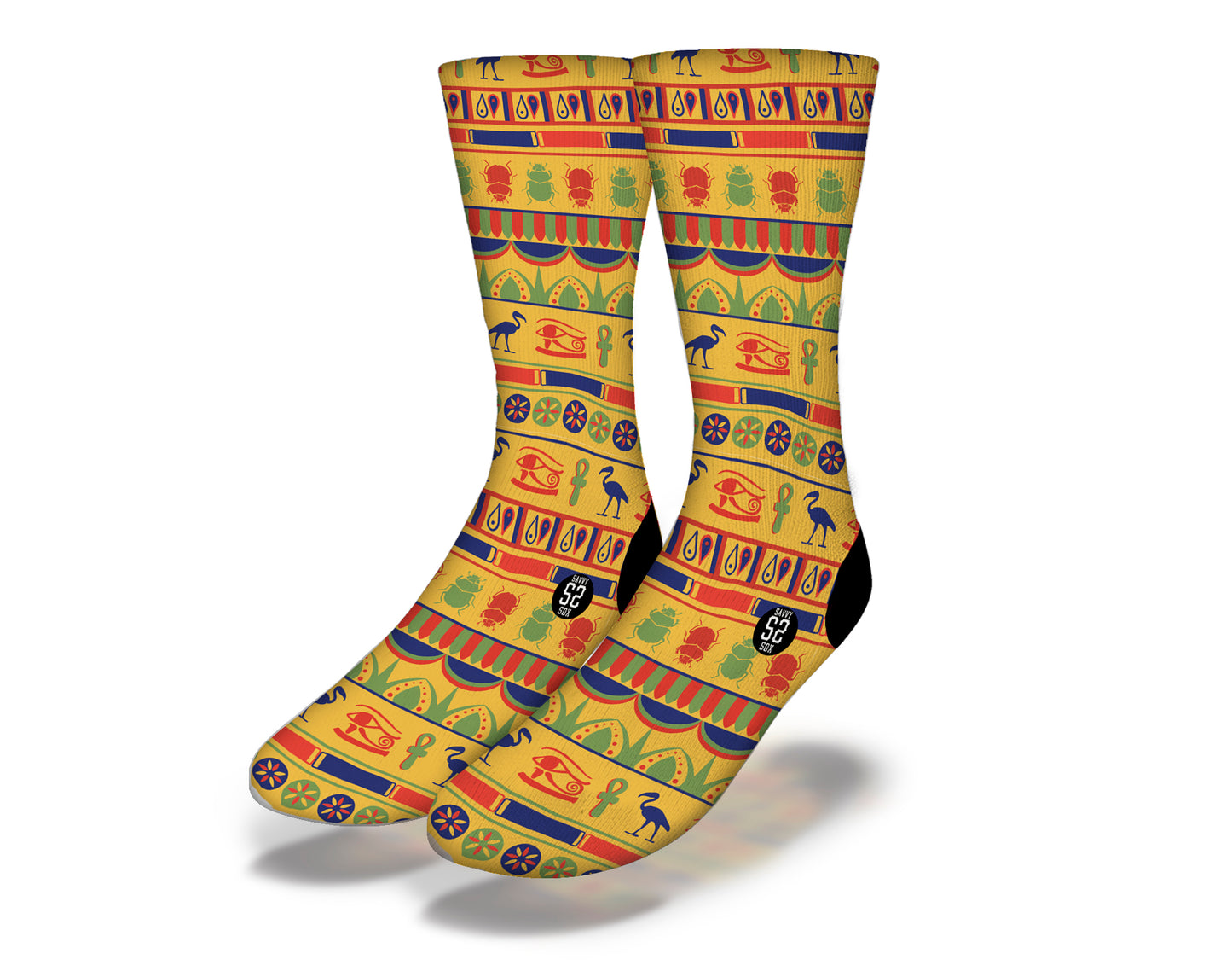 PAINTED EGYPTIAN SYMBOLS Fun World Socks