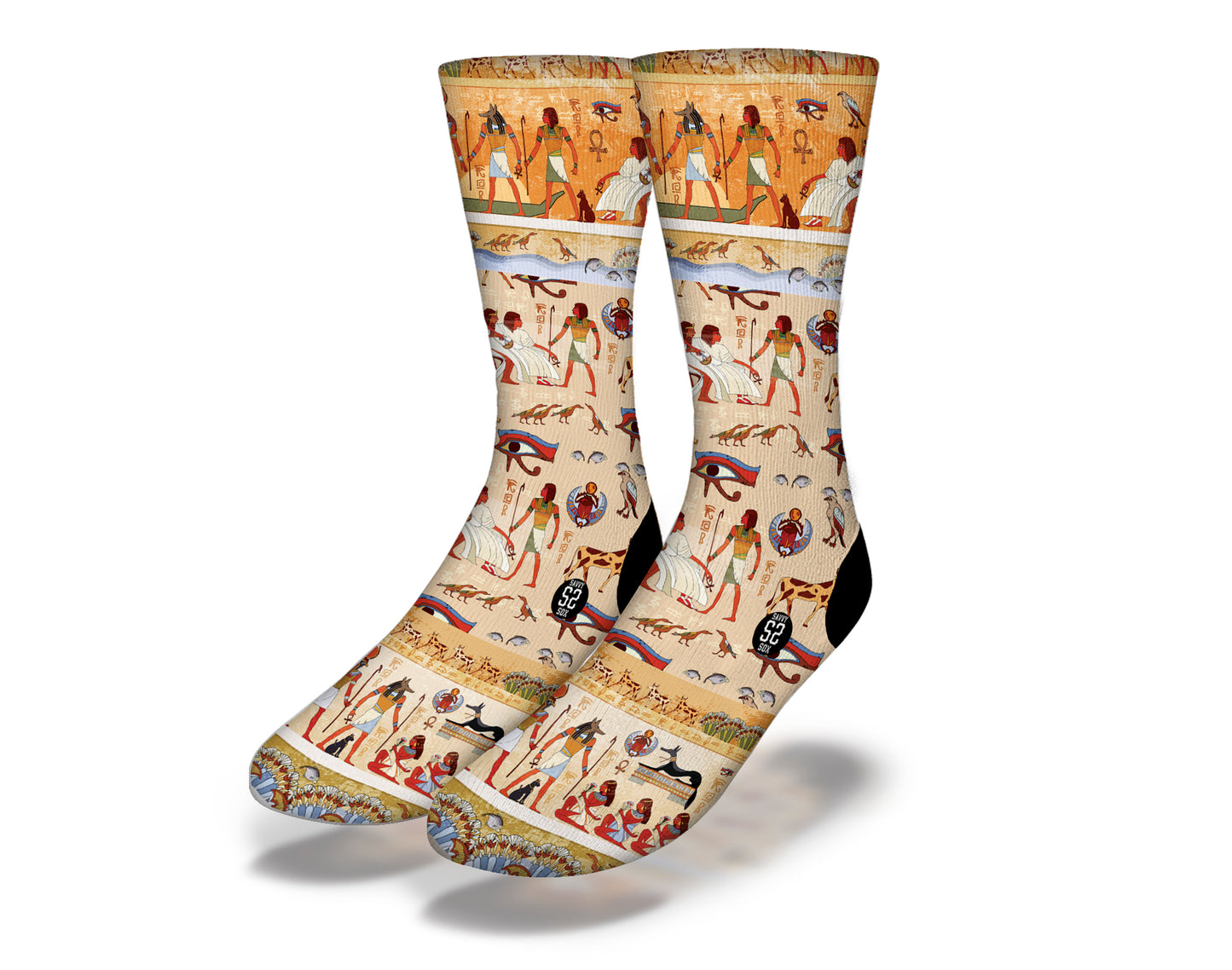 SCENES FROM AN ANCIENT EGYPTIAN TEMPLE Fun World Socks