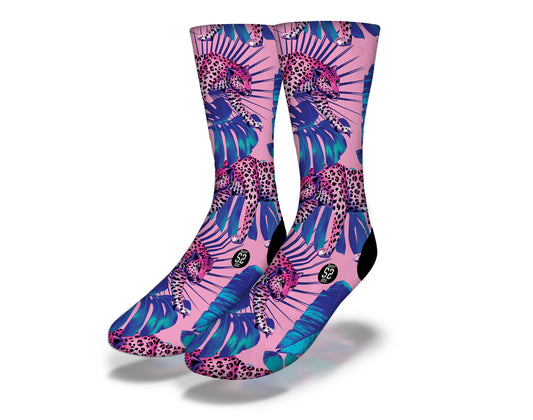 EXOTIC CHEETAH PROWLING Fun Animal Socks