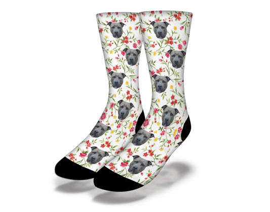 FLOWER CHILD PUPPY DOG EYES Cute Dog Socks