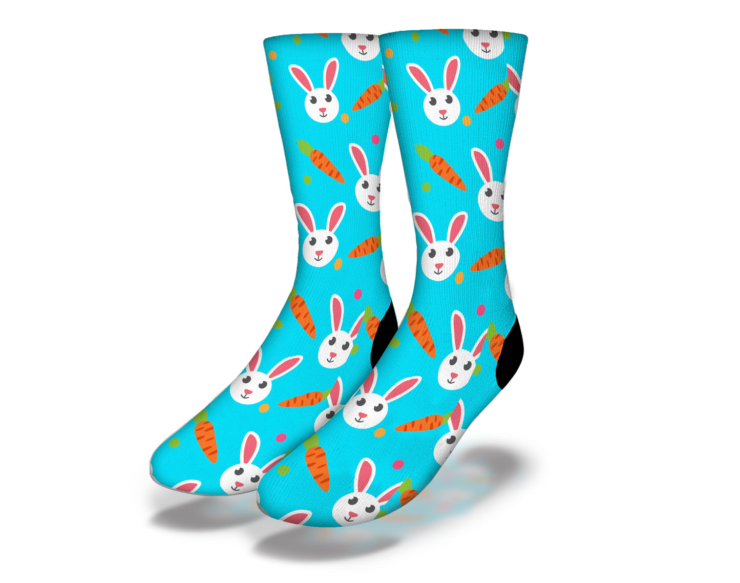 SOME-BUNNY SPECIAL Cute Easter Socks (Aqua)