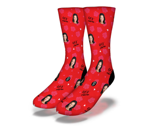 Custom Got it from my Mama  Red Socks