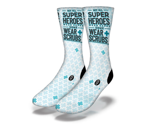 Heroes Wear Medical Scrubs Socks