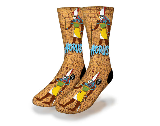 GOLDEN HORUS EGYPTIAN GOD Fun World Socks