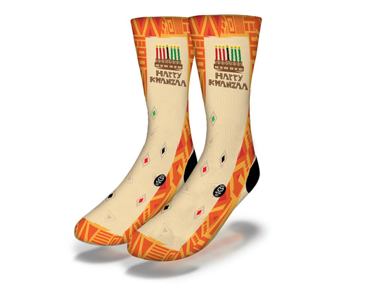 HAPPY KWANZAA Fun Holiday Socks