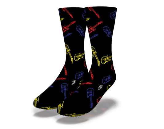 Neon Guitars Socks