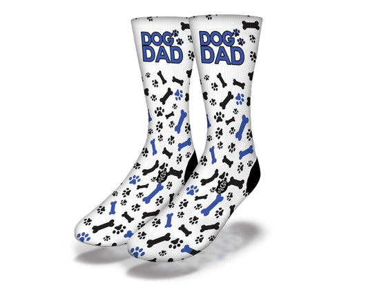 DOG DAD Cute Paw Print Animal Socks