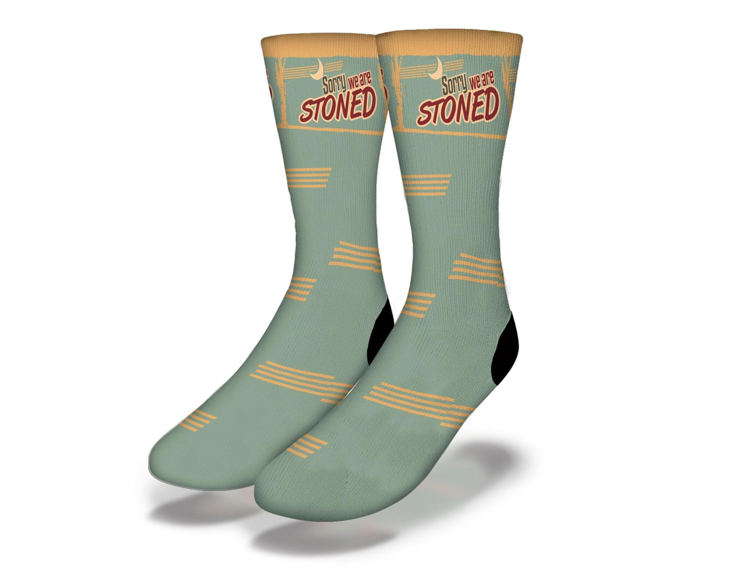 SORRY WE ARE STONED Funny Weed Socks