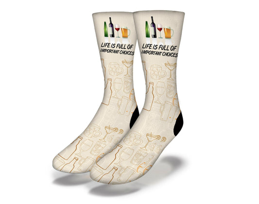 Important Choices Alcohol Socks