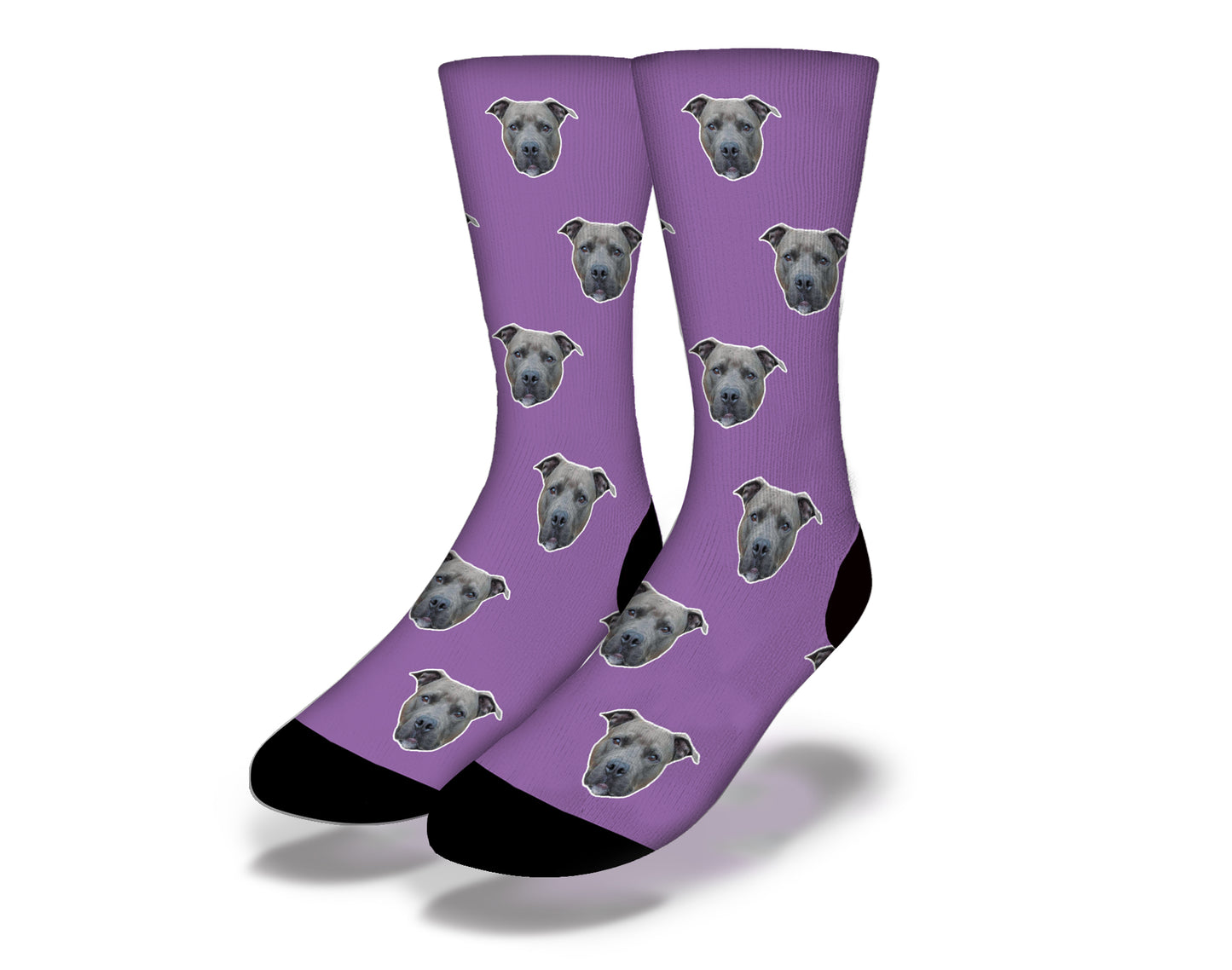 PUPPY DOG EYES Cute Dog Socks (Purple)