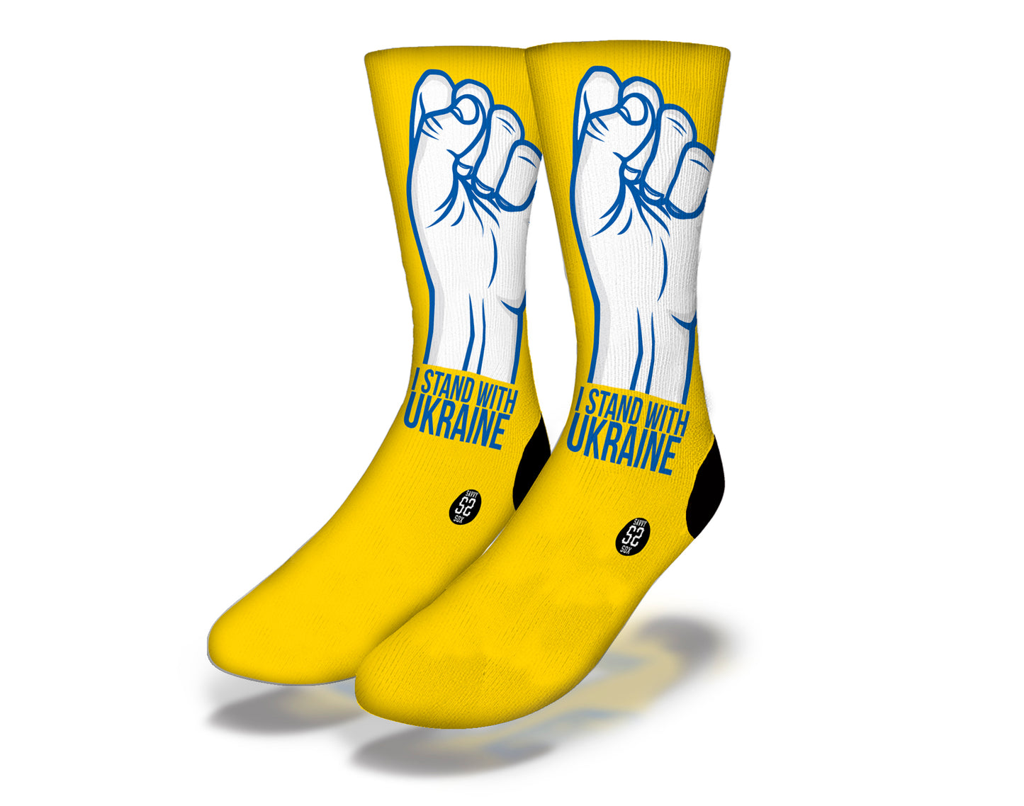 I STAND WITH UKRAINE Social Cause Socks
