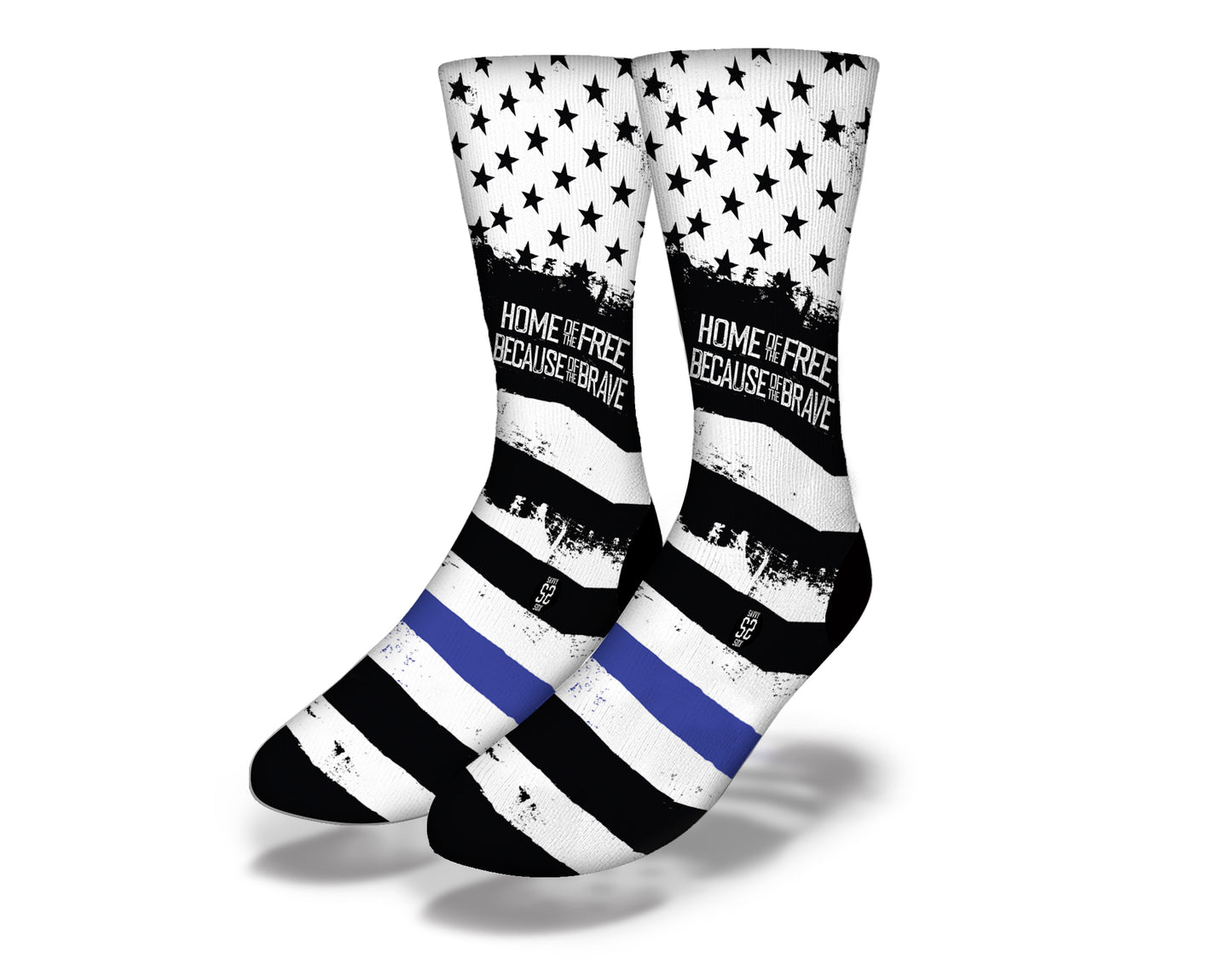 Thin Blue Line (style 3) Socks