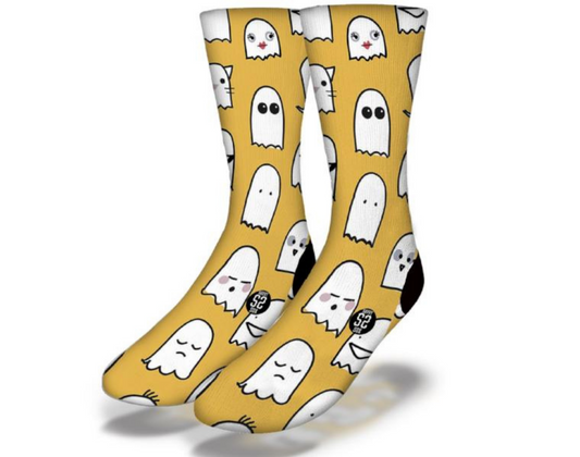 GHOST GANG Silly Ghost Emoji Halloween Socks