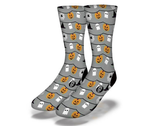 Wicked Haunted STRING LIGHTS Fun Halloween Socks