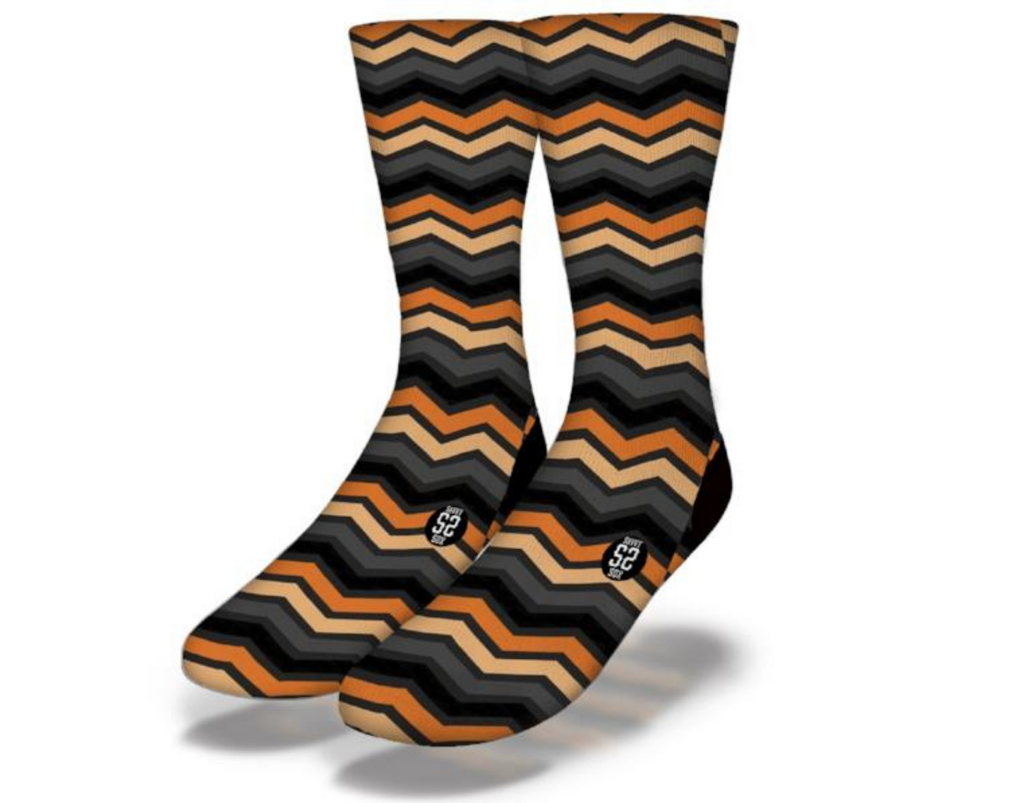 Halloween Style ZIG ZAG CHEVRON Striped Socks