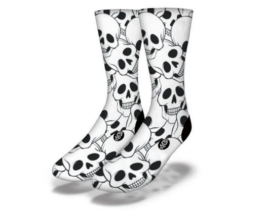 Spooky Halloween Style Skull Socks
