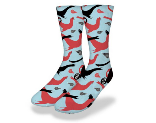 SWIMMING SCHOOL OF SEA LIONS Fun Sea Life Socks