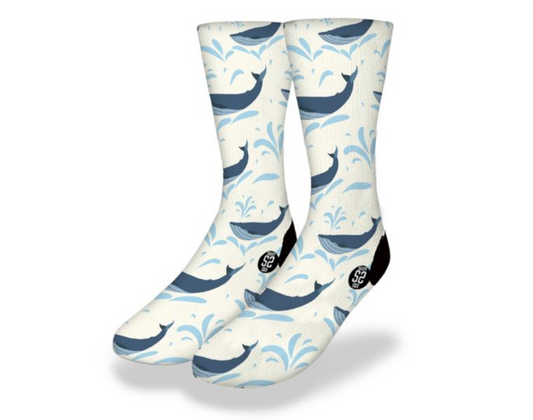 WHALE HELLO THERE! Fun Whale Socks