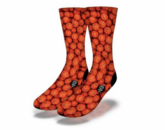 Fun BASKETBALL Novelty Socks