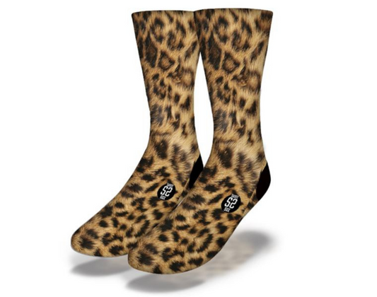 LEOPARD SPOTS Fun Animal Print Socks