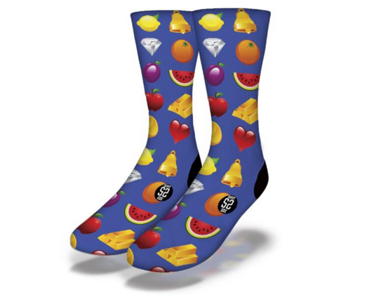 JACKPOT PARTY Fun Casino Themed Socks