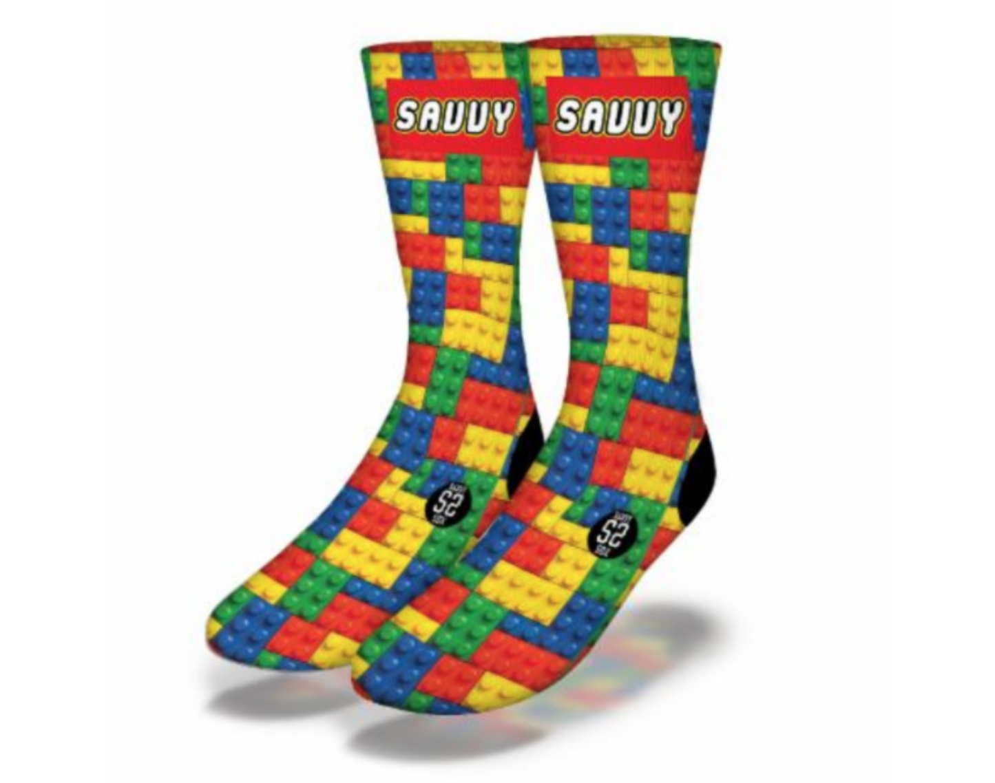 SAVVY LEGO LEGS Fun Puzzle Socks
