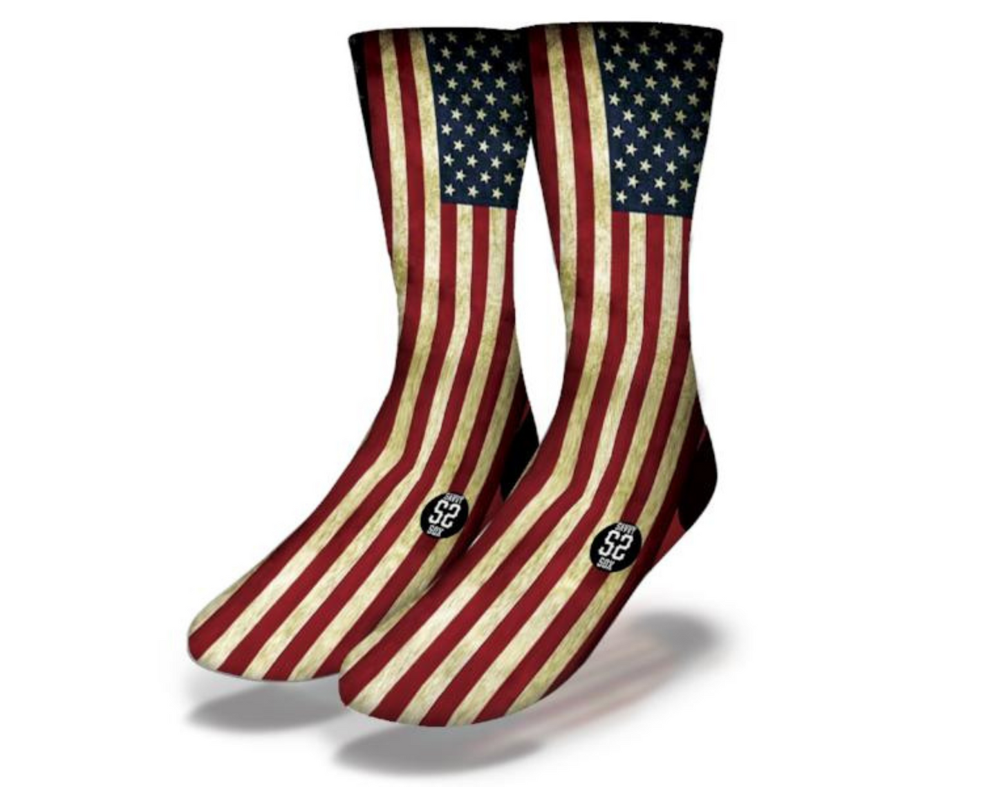 GRUNGE AMERICAN FLAG Soccer Socks