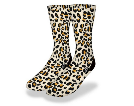 CHEETAH PRINT Fun Animal Socks