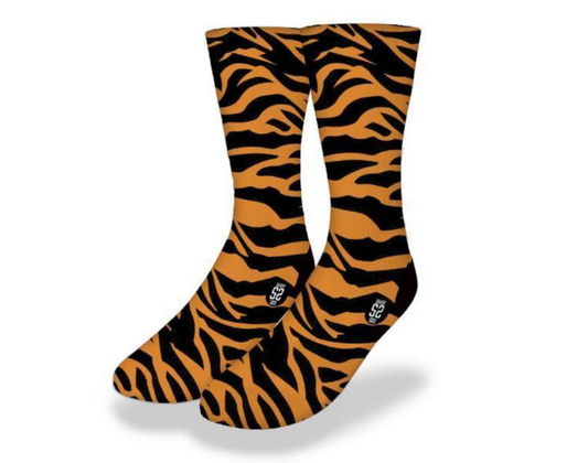 CLASSIC TIGER STRIPES Fun Animal Print Socks