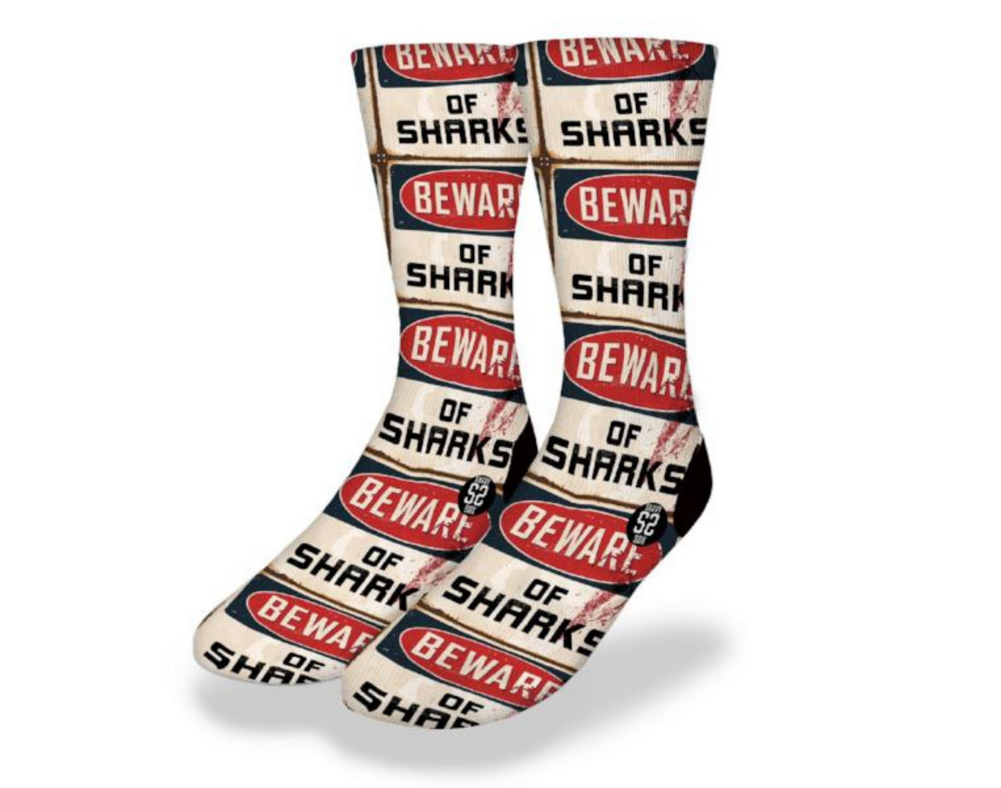 BEWARE OF SHARKS! Fun Shark Socks