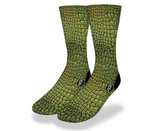 CROCODILE SKIN Fun Animal Print Socks