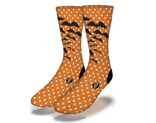 HOLY BAT CLOUD Polka Dot Fun Halloween Socks