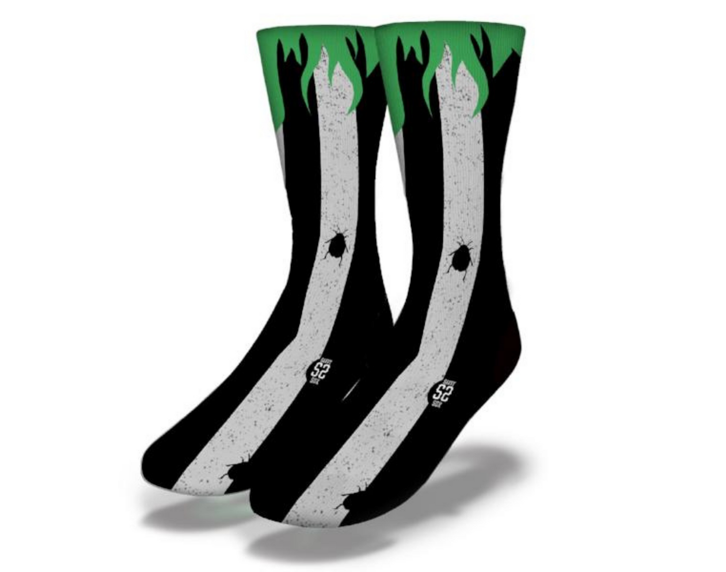 TICK TOCK Insect Runway Up Your Zombie Leg! Halloween Socks