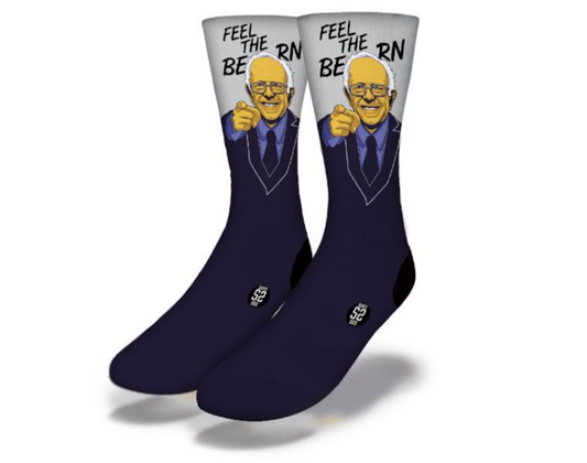 FEEL THE BERN Funny Political Socks