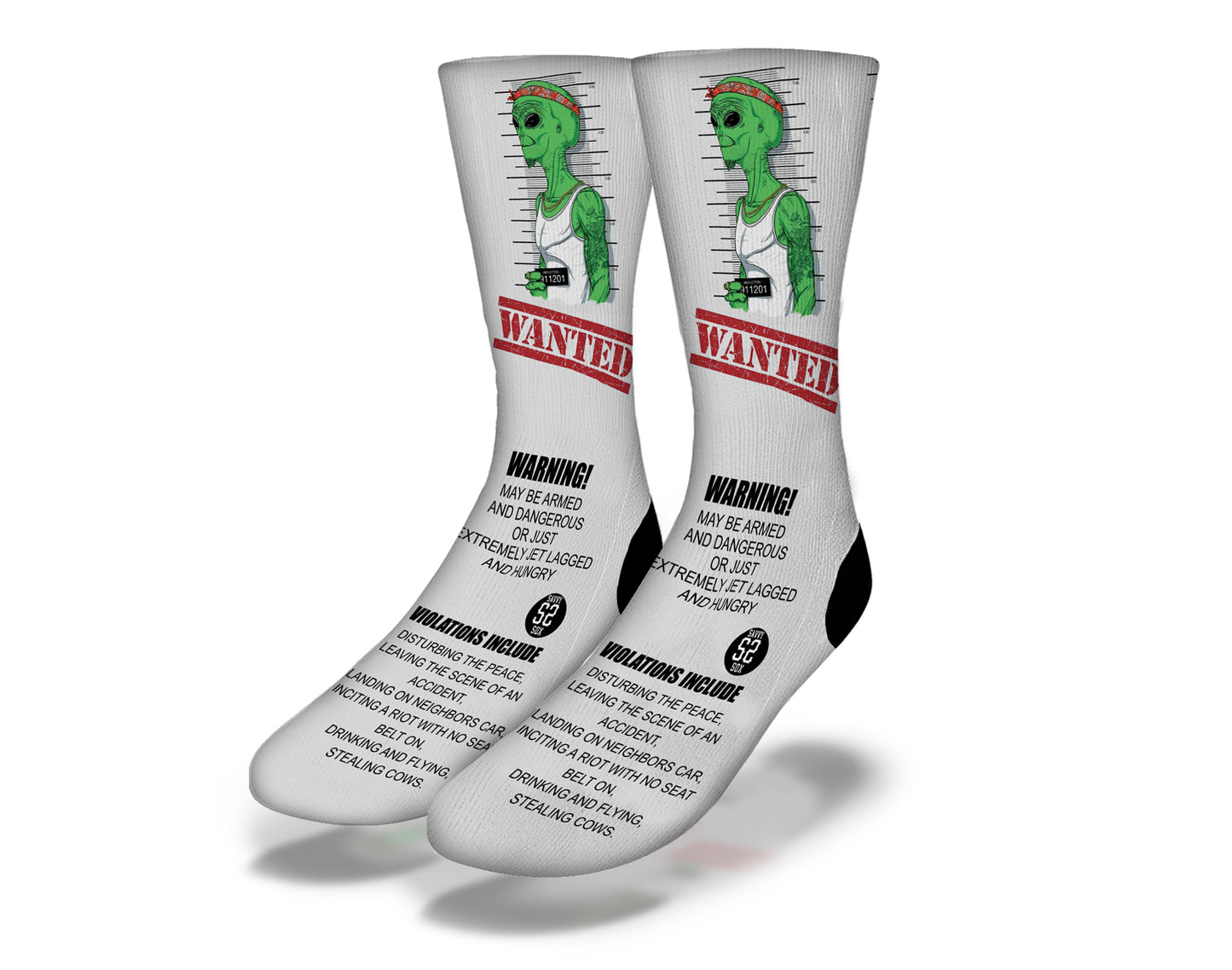 Wanted Alien Socks