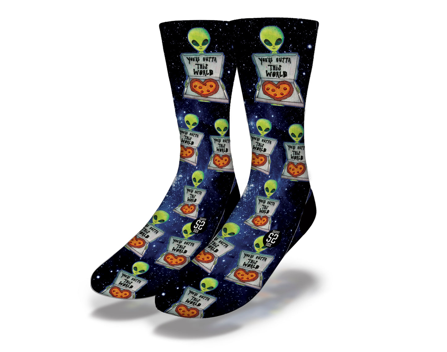 You're Outta This World Alien Socks